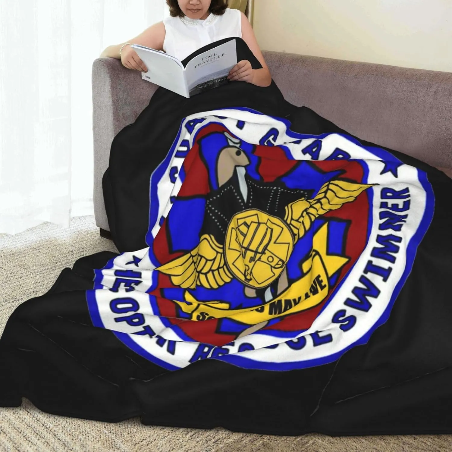 USCG Asts (Helicopter Rescue Swimmers),Super Soft Blanket, Winter Warm Blanket, Sofa Blanket, air Conditioning Blanket 80"x60"