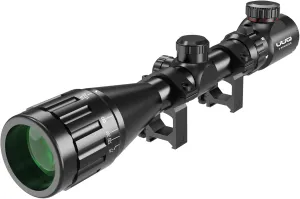 UUQ 3-9x40AO-32AO Rifle Scope with Red & Green Illumination - Long Range Hunting Optics for Air Sniper, Crossbow, Airsoft, Pellet Gun, BB, Airgun - Waterproof, Fog-Proof