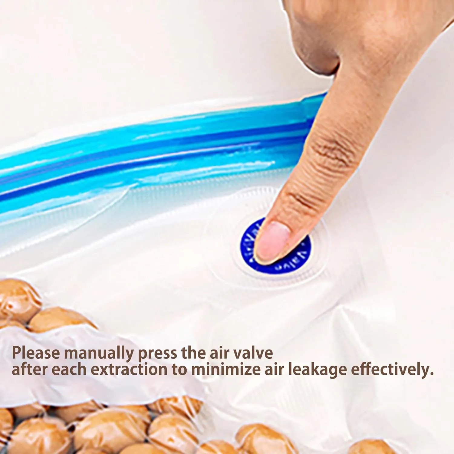 Vacuum Sealer with 20 Reusable Sous Vide Bags – Portable Vacuum Pump for Food Storage, Includes 6 Sealing Clips & 2 Bag Clips – Ideal for Sous Vide Cooking & Meal Prep