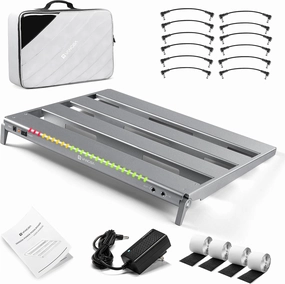 Vangoa Pedal Board with Upgraded Power Supply, PD-M