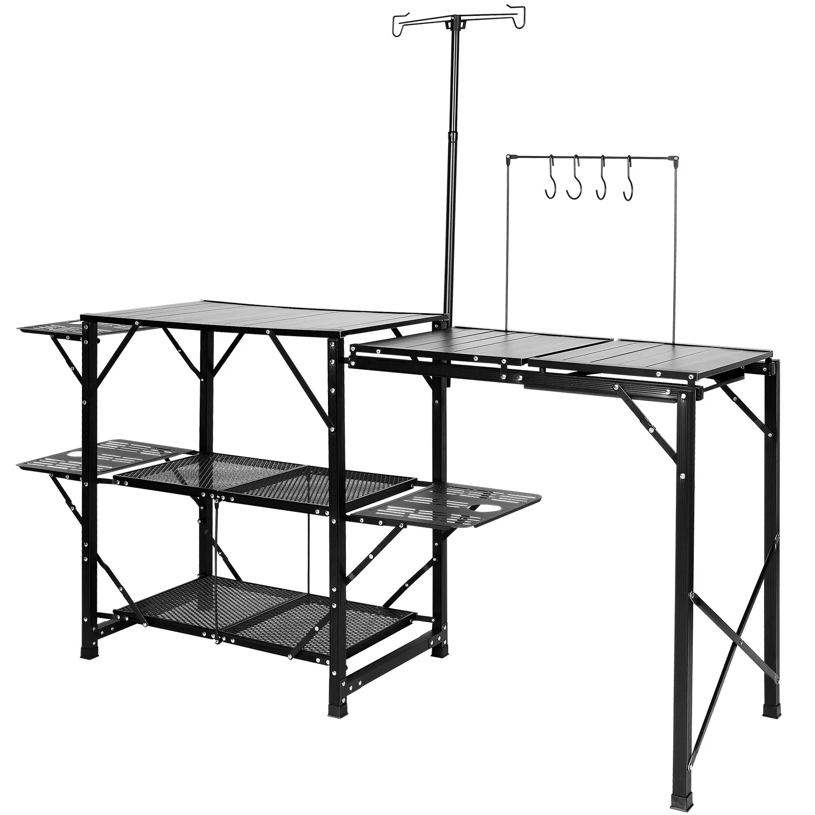 VEVOR Camping Kitchen Table - Portable Cook Station for Outdoor Picnics, BBQs, and Camping