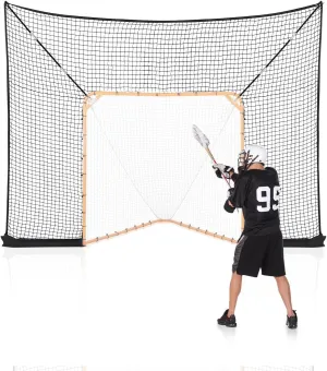 VEVOR Portable Lacrosse Goal - Complete Training Accessory Set with Extended Coverage for Youth and Adults