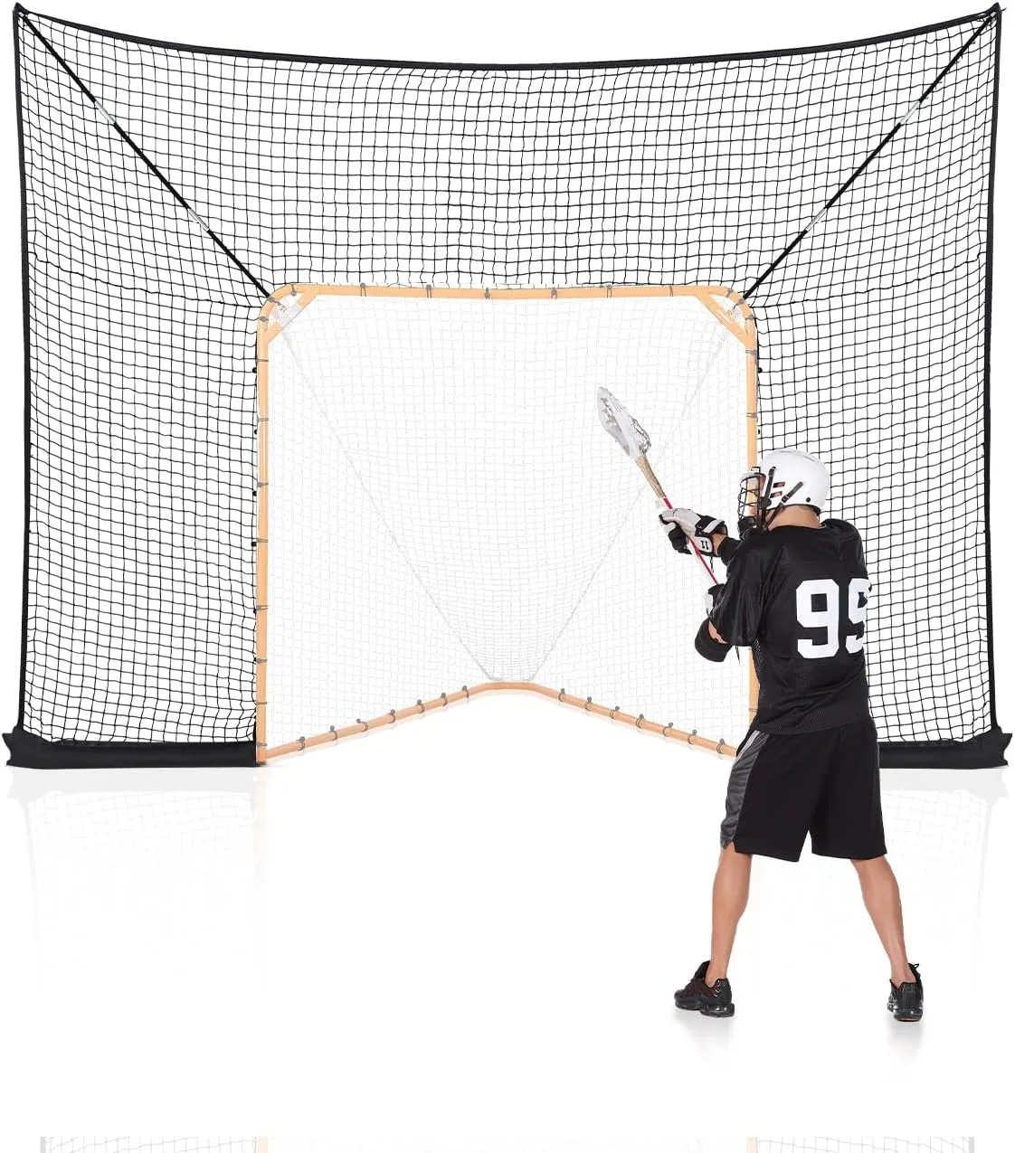 VEVOR Portable Lacrosse Goal - Complete Training Accessory Set with Extended Coverage for Youth and Adults