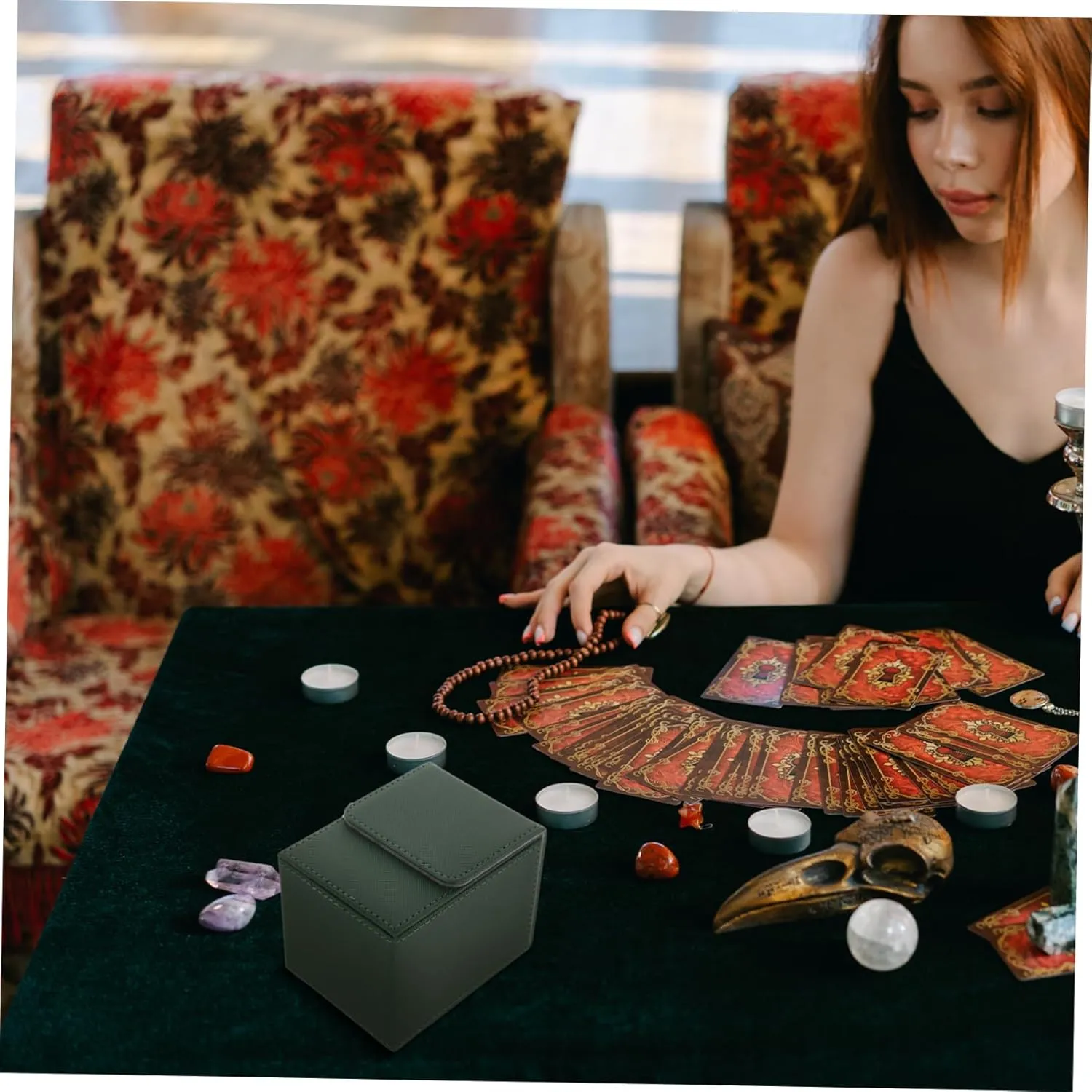VICASKY 4pcs Game Cards Storage Holder Pu Case for Trading Cards Organizer Scratch-resistant Compact Size