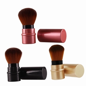 VICASKY 3pcs Retractable Foundation Brush Set Makeup Brushes Kit for Blush Highlighting No Shedding Portable Travel Size
