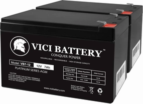 VICI Battery 12V 7AH 2 Pack Battery for Linear OSCO BGU-D Barrier Gate Brand Product