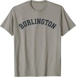 Vintage Burlington T Shirt Old Retro Vermont Sports Gift Tee