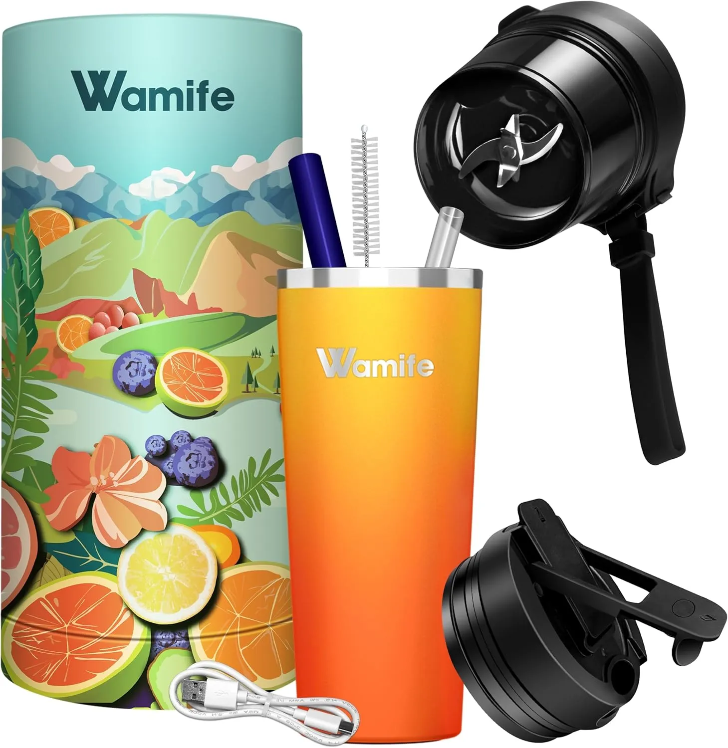 Wamife Portable Blender - Powerful Blending Anywhere