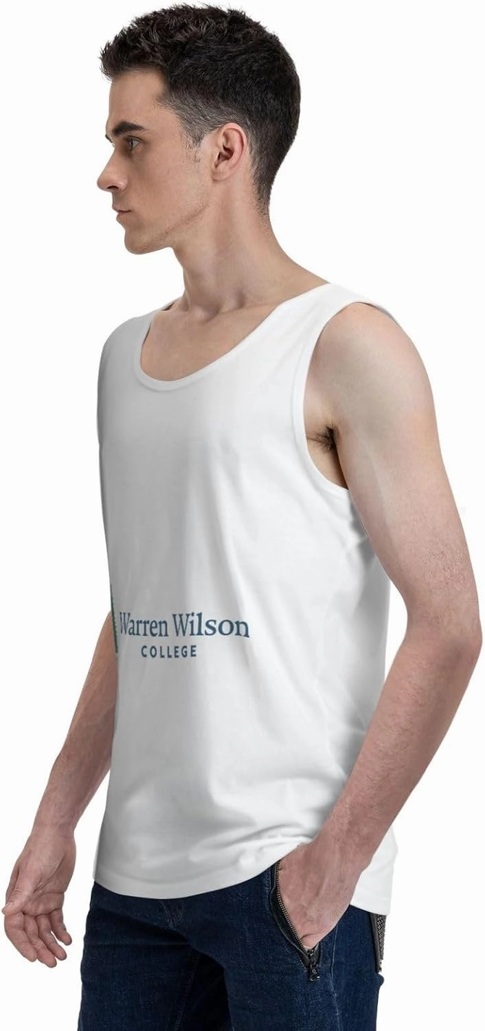 Warren Wilson College Logo Men's Sleeveless Tank Tops Crewneck Loose Fit Shirt