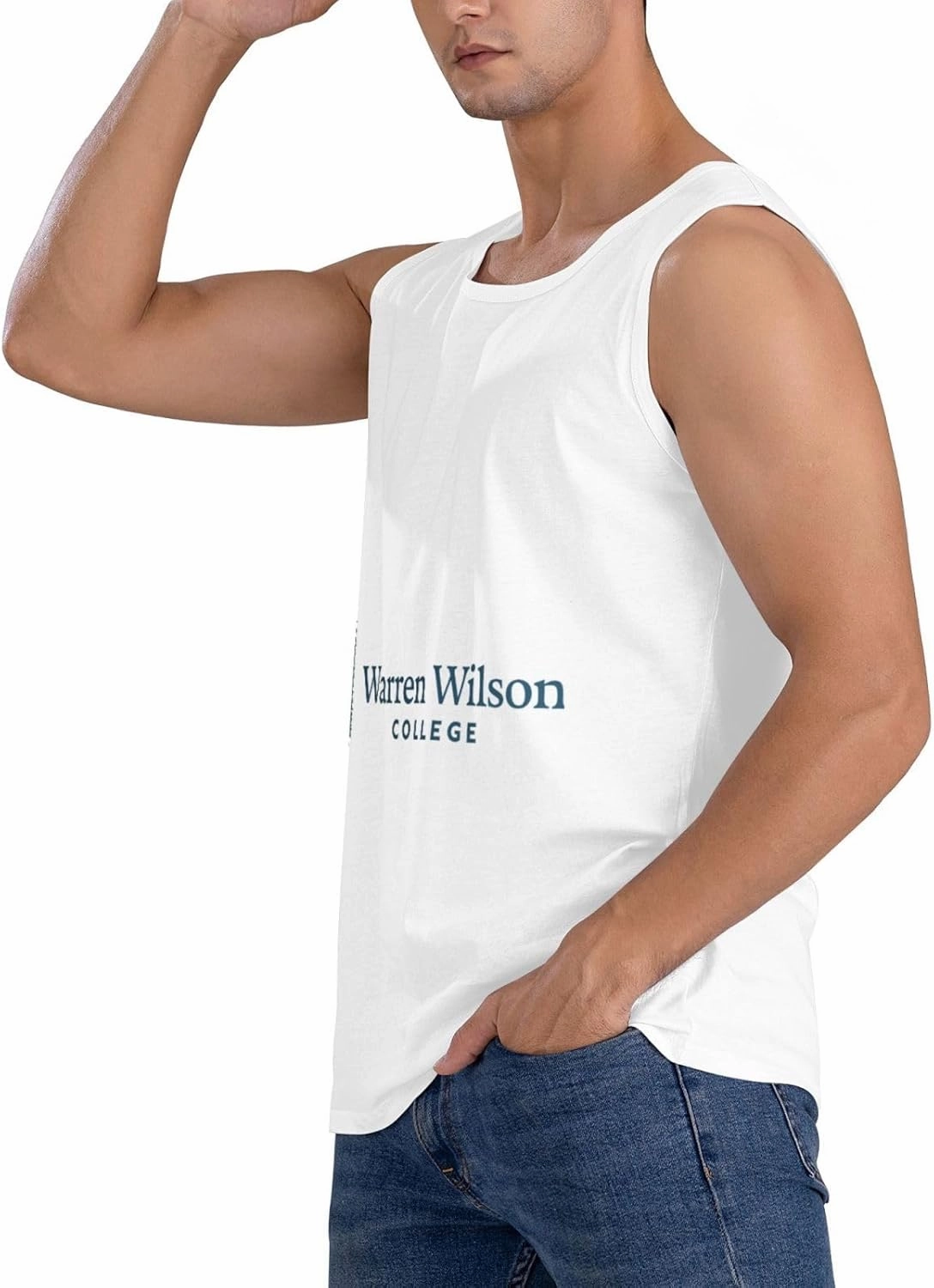 Warren Wilson College Logo Men's Sleeveless Tank Tops Crewneck Loose Fit Shirt