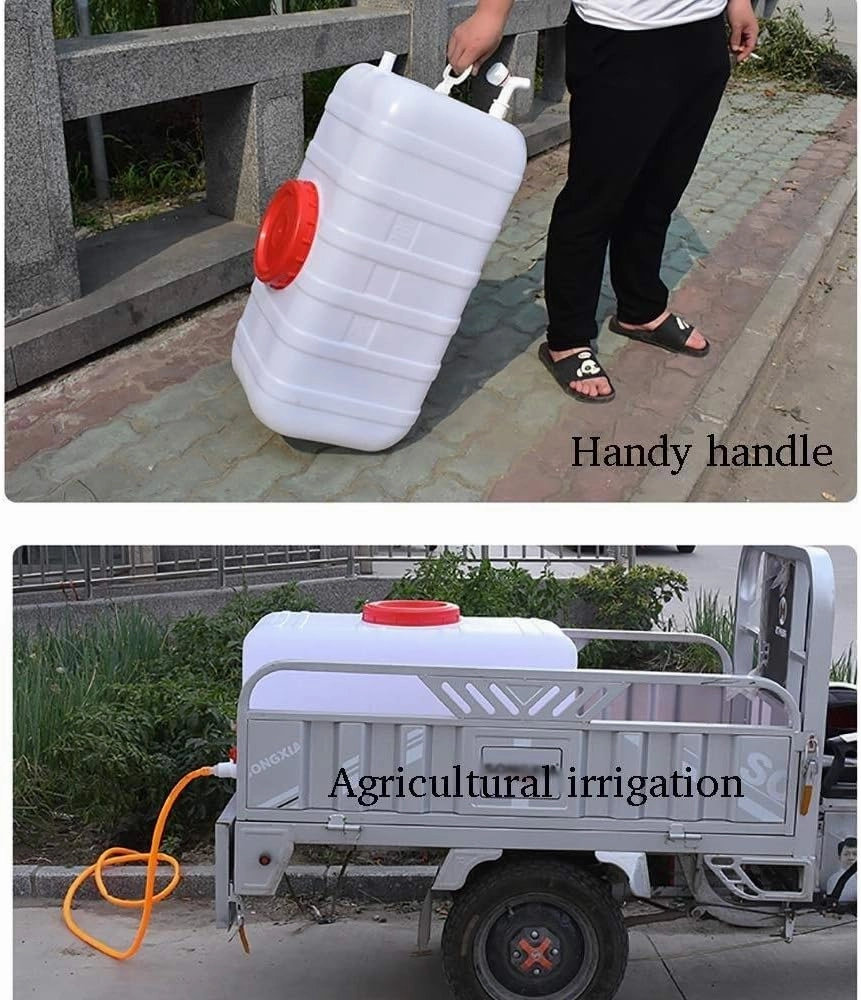Water Tank Water Storage Containers for Emergency and Camping with Handle Outdoor Portable Food Grade Plastic Car Water Tank for Travel Outdoor （25L/50L/75L/110L/200L/150L） (Size : 110l)