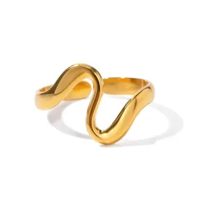 Wave Gold Ring