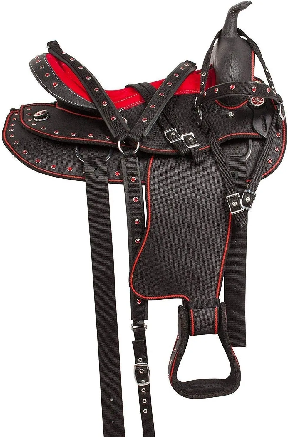 Western Synthetic Horse Saddle Lightweight Barrel Racing Saddle Trail Equestrian Horse Saddle Size 14 to 18 Inches Seat Model No. 22