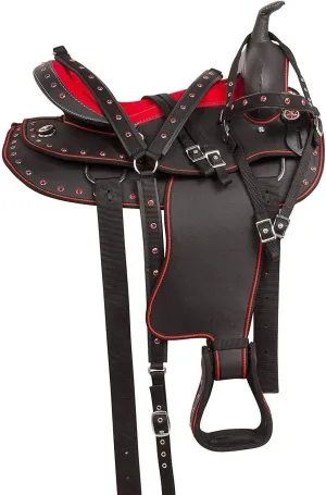 Western Synthetic Horse Saddle Lightweight Barrel Racing Saddle Trail Equestrian Horse Saddle Size 14 to 18 Inches Seat Model No. 22