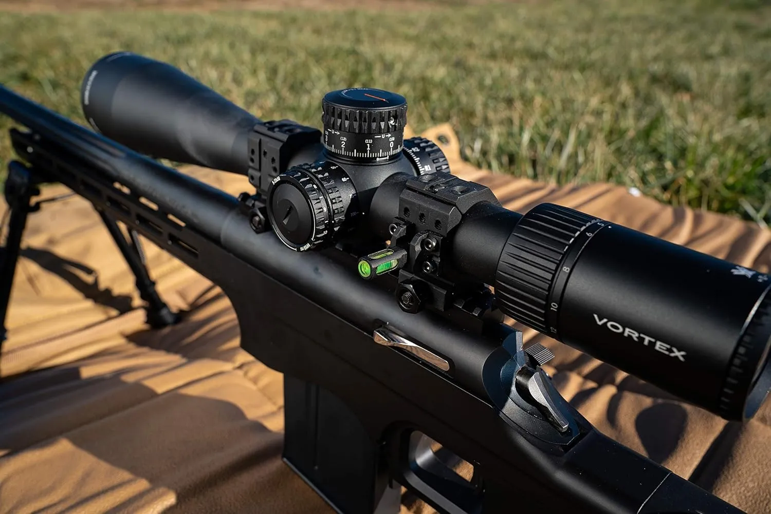 Wheeler 2-Piece Picatinny Rail Scope Rings with Anti-Cant Indicator for Leveling, Shooting