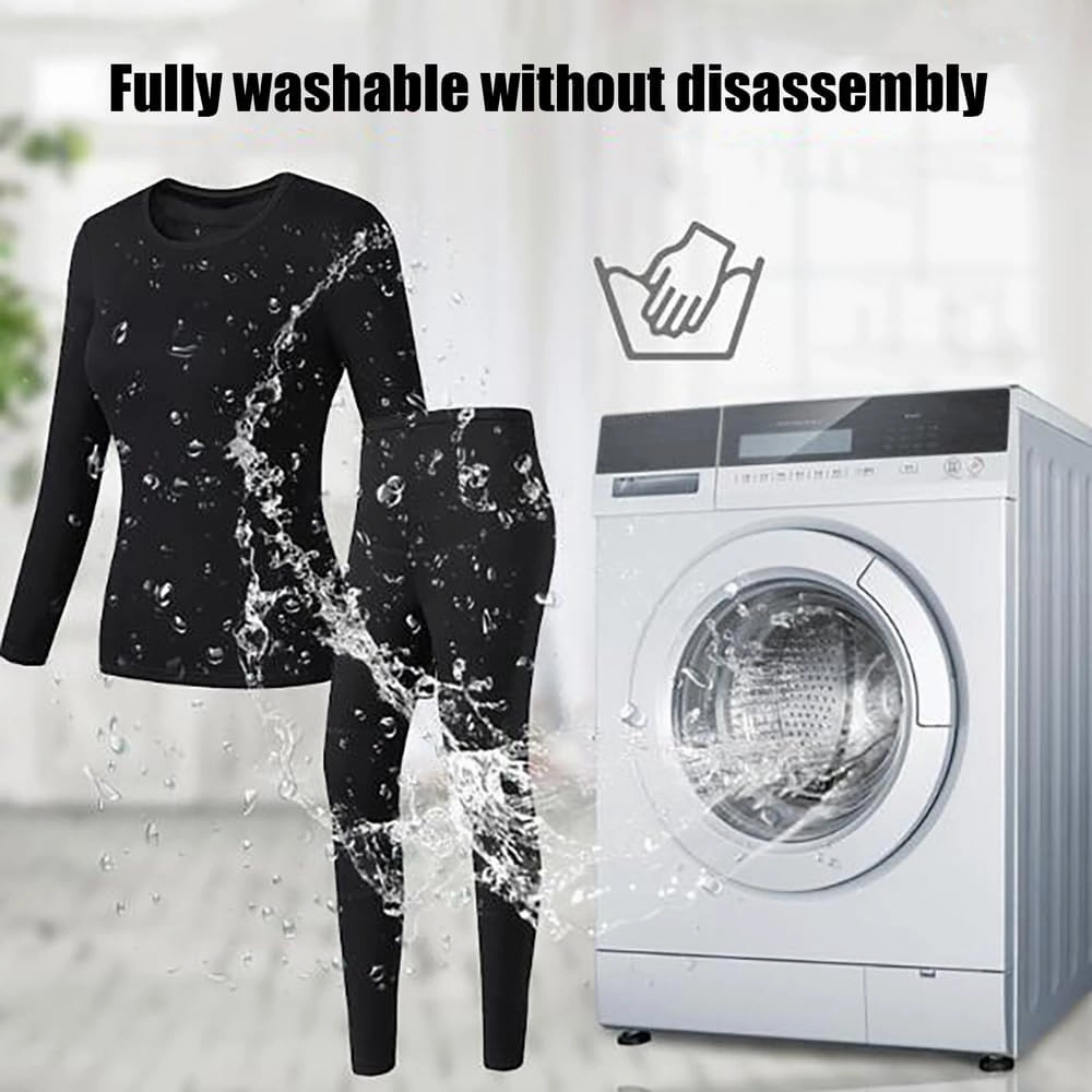 Winter Men Women heated thermal underwear Set USB Charge 28 Zone intelligent Heated thermals top and bottom set