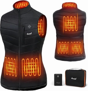 Women’s Heated Vest with Battery Pack Included, 7.4V Smart Washable Rechargeable Electric Lightweight Heating Vest