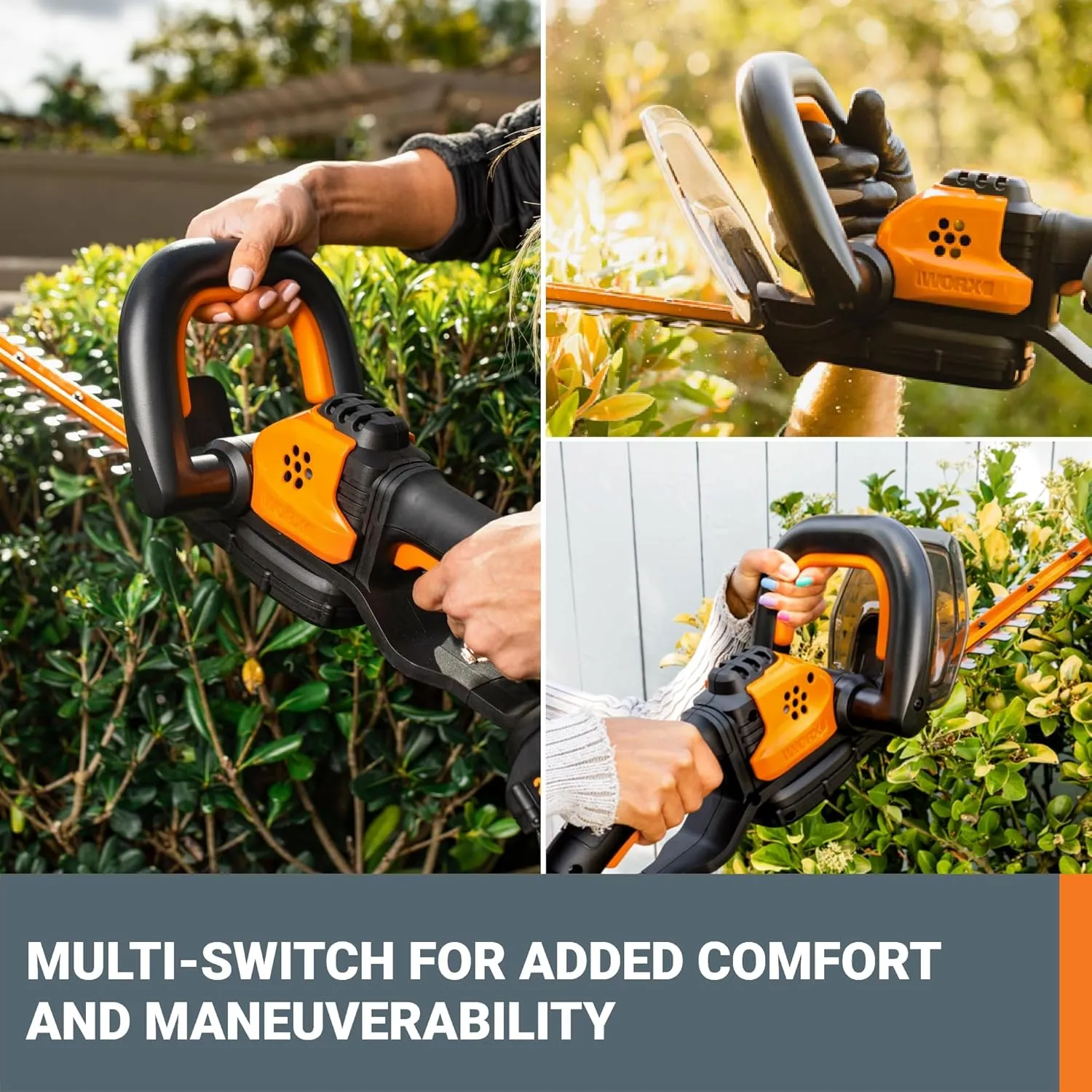 WORX WG261 20V PowerShare 22" Cordless Hedge Trimmer (Battery & Charger Included)