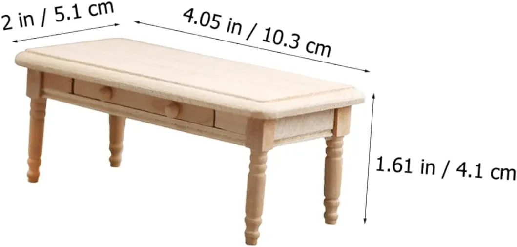 Yardwe 2pcs Dollhouse Environmental Friendly Material Craftsmanship for Bedroom Living