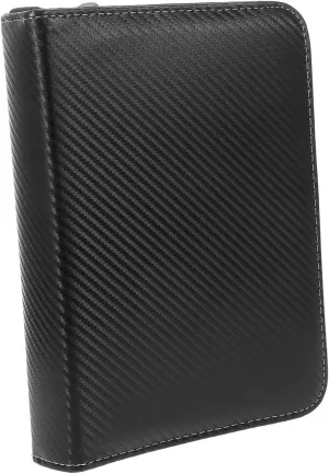 YARNOW 4-Pocket Card Binder Trading Card Binder Sleeves Sleek Pu Material Easy-Clean Compact Size