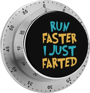 Yepp I Just Farted Mechanical Kitchen Timer Magnetic Backing Countdown Time Management Tool