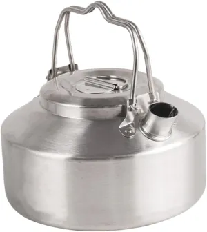 Zerodeko Camping Tea Kettle 304 Stainless Steel Portable Kettle Compact Outdoor Stovetop for Travel Home