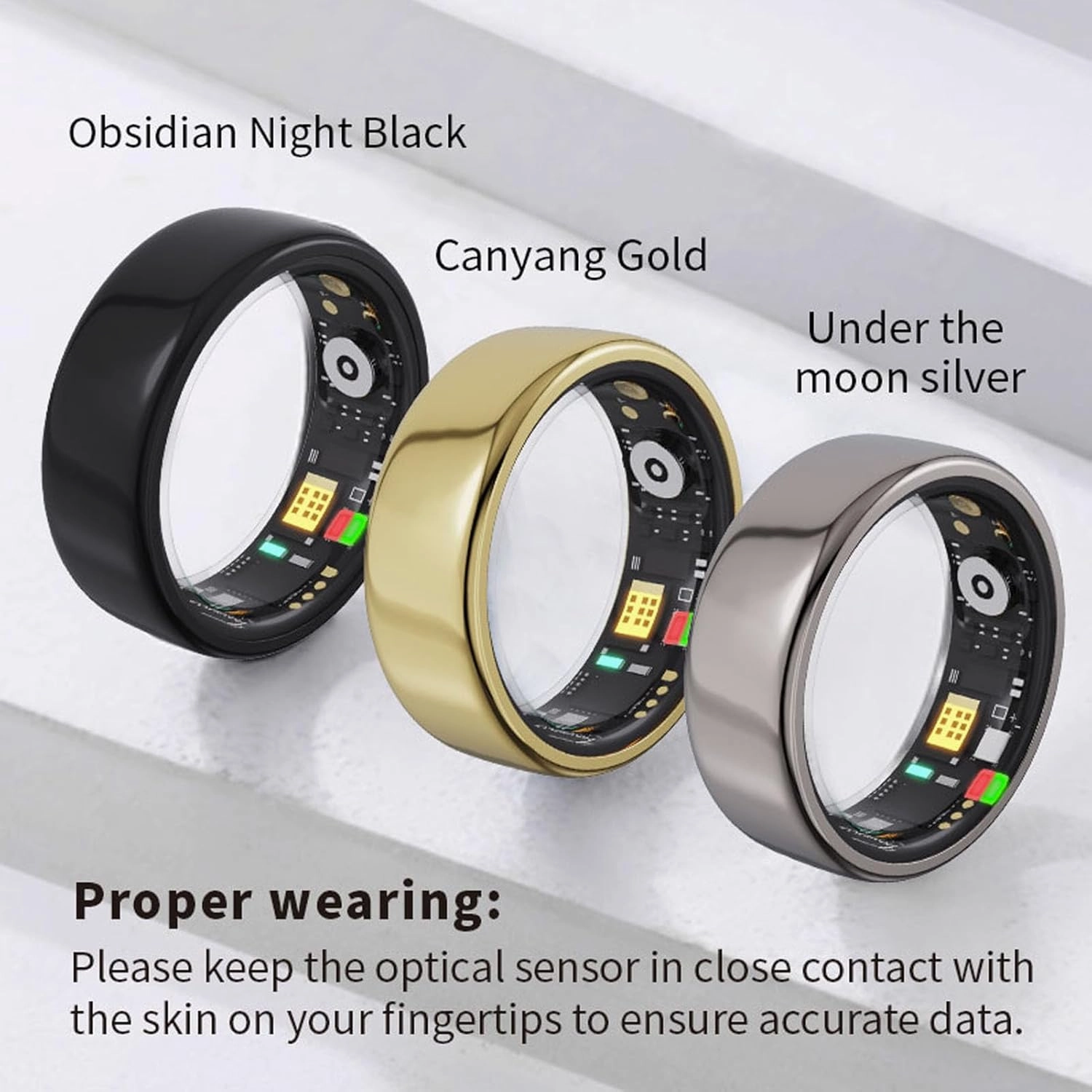 Zopsc Smart Ring for Women & Men, Fitness Tracker Ring with Remote Care, Step Counter, Calorie Tracking, Sleep Tracker