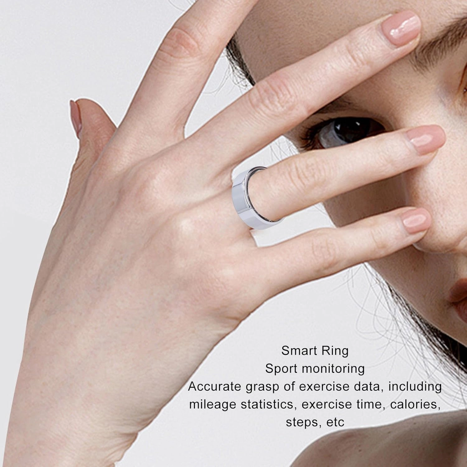 Zopsc Smart Ring for Women & Men, Fitness Tracker Ring with Remote Care, Step Counter, Calorie Tracking, Sleep Tracker