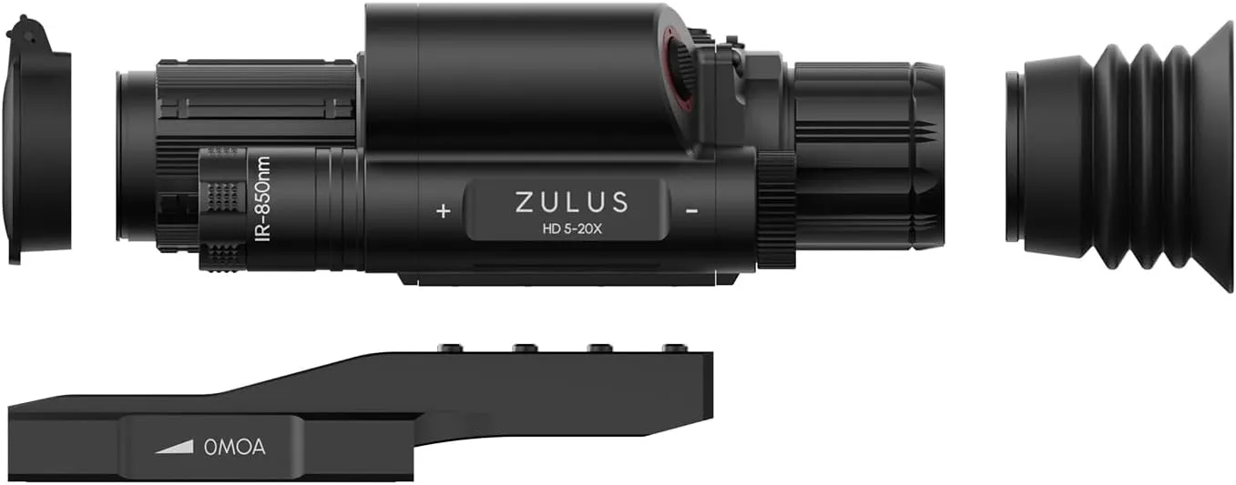 Zulus HD Digital Night Vision Scope with Laser Rangefinder and Ballistic Calculator